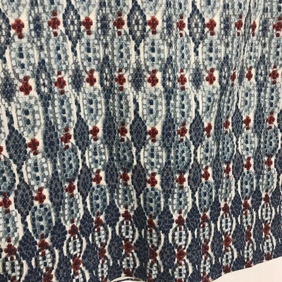 Ann Taylor Loft Blue Geometric‎ Print Pencil Skirt- 6 - Picture 3 of 9